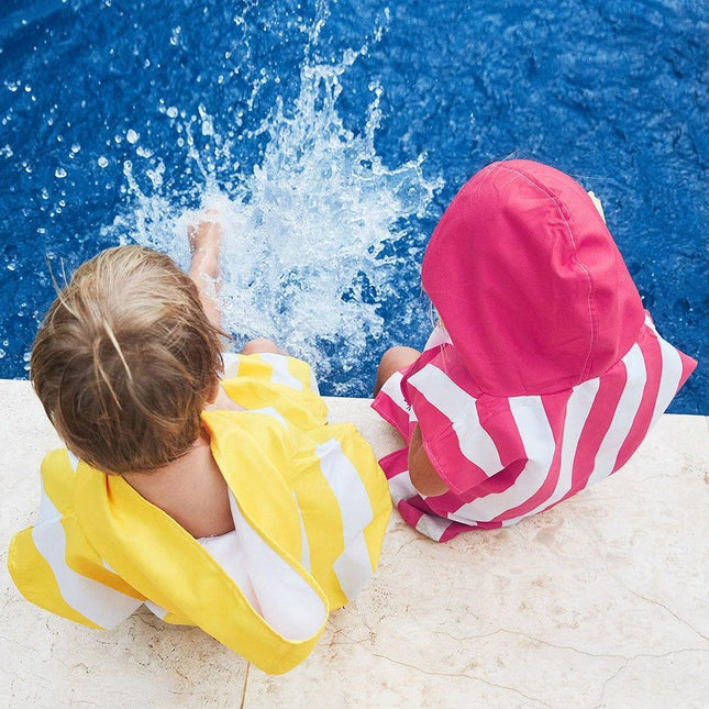 Dock & Bay KIDS Poncho Hooded Towel -Mini Cabana Collection-Phi Phi Pink XS (2-4yrs)-1875027437855838209