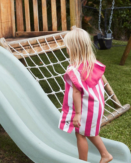 Dock & Bay KIDS Poncho Hooded Towel -Mini Cabana Collection-Phi Phi Pink S (4-7yrs)-1875027438132662274