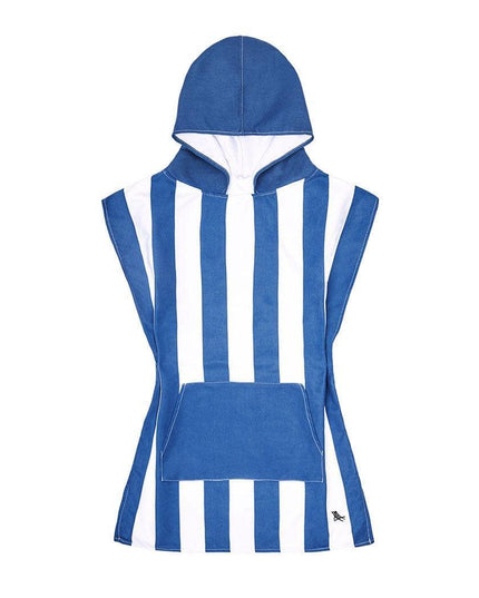 Dock & Bay KIDS Poncho Hooded Towel -Mini Cabana Collection-Whitsunday Blue XS (2-4yrs)-1875027438275268613
