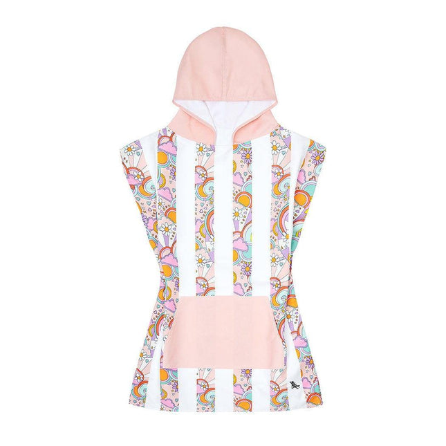 Dock & Bay KIDS Poncho Hooded Towel - Pink Power XS (2-4yrs)-1875027439005077508