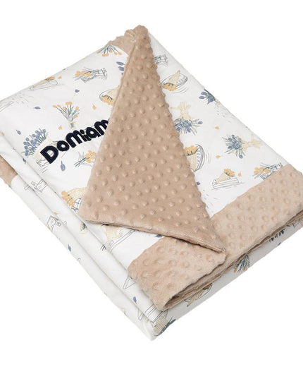 Domimia Thick Padded Minky Cotton Kids Blanket - 2.5 tog Wildflower Boquet-1875027393329106948