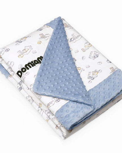Domimia Thick Padded Minky Cotton Kids Blanket - 2.5 tog Wildflower Boquet-1875027393329106951