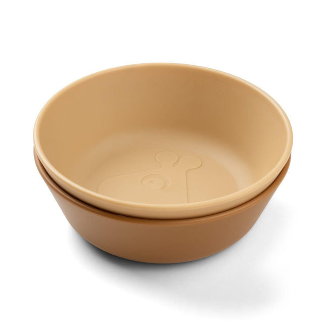 Done by Deer Kiddish Raffi Bowl 2 Pack-Mustard-1875027480440606720