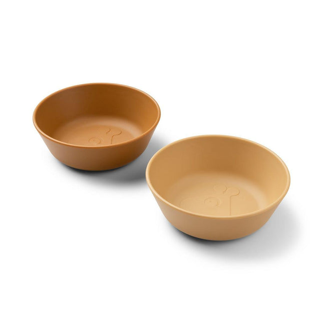 Done by Deer Kiddish Raffi Bowl 2 Pack-Mustard-1875027480440606725
