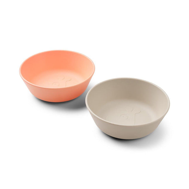 Done by Deer Kiddish Raffi Bowl 2 Pack-Sand & Coral-1875027480579018757