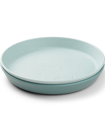 Done by Deer Kiddish Raffi Plate 2 Pack-Blue-1875027478683193344
