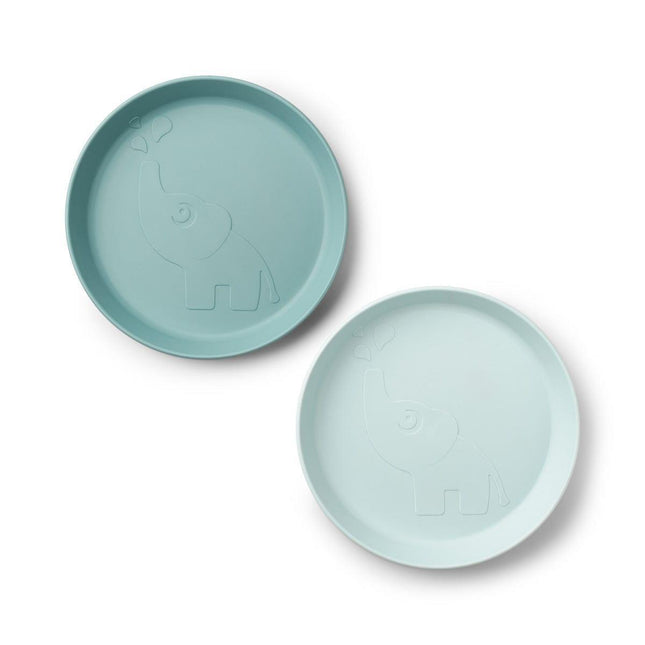 Done by Deer Kiddish Raffi Plate 2 Pack-Blue-1875027478683193345