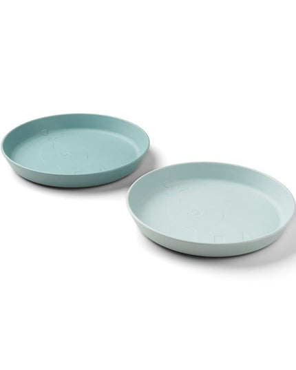 Done by Deer Kiddish Raffi Plate 2 Pack-Blue-1875027478683193346