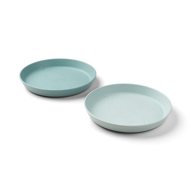 Done by Deer Kiddish Raffi Plate 2 Pack-Blue-1875027478683193346