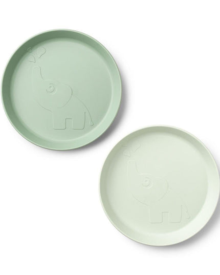 Done by Deer Kiddish Raffi Plate 2 Pack-Green-1875027478821605377