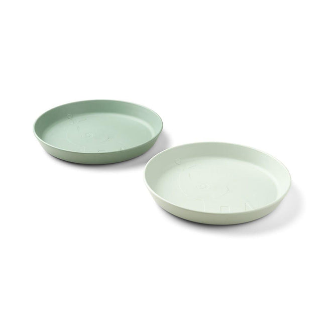 Done by Deer Kiddish Raffi Plate 2 Pack-Green-1875027478821605378