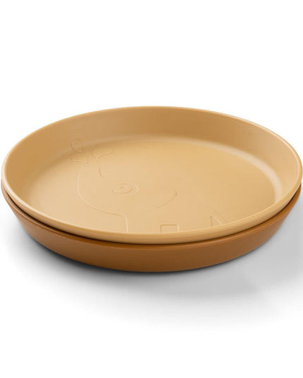 Done by Deer Kiddish Raffi Plate 2 Pack-Mustard-1875027478951628800