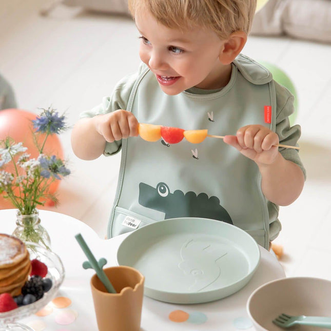 Done by Deer Kiddish Raffi Plate 2 Pack-Mustard-1875027478951628804
