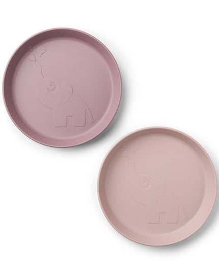Done by Deer Kiddish Raffi Plate 2 Pack-Power Pink-1875027478544781313
