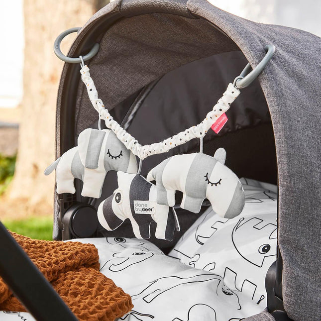 Done by Deer Pram Toy Deer Friends- Grey-1875027483896713217