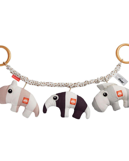 Done by Deer Pram Toy Deer Friends- Powder Pink-1875027484039319552