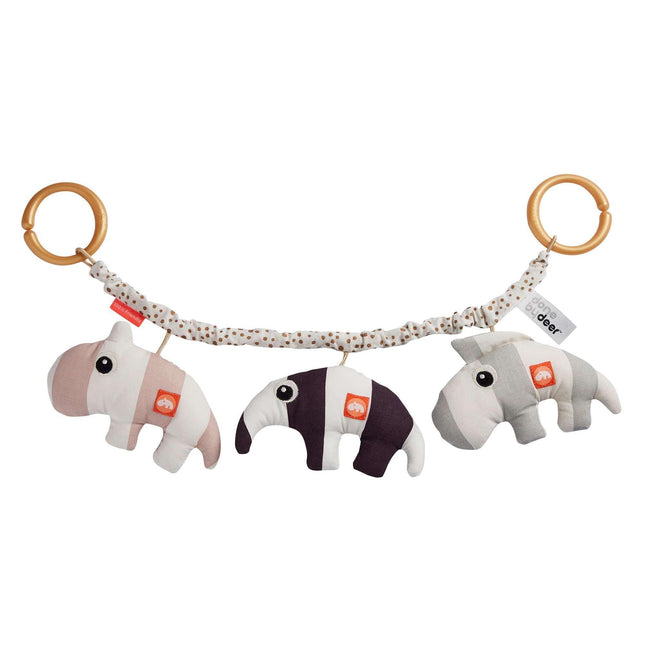 Done by Deer Pram Toy Deer Friends- Powder Pink-1875027484039319552