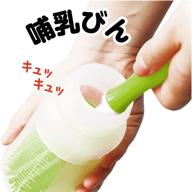 EDISON mama Silicone Baby Bottle Brush Green-1875027477357793288
