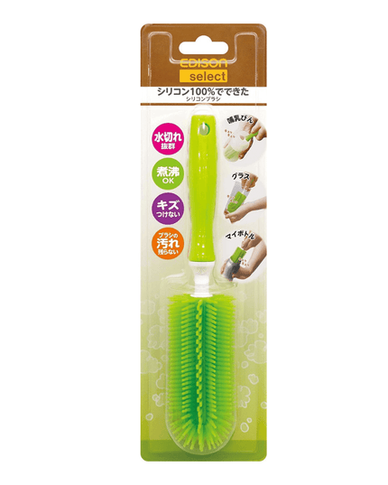 EDISON mama Silicone Baby Bottle Brush Green-1875027477357793280