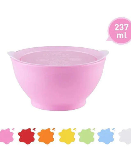 Elipse Kids Spill-Proof Anti-Slip Bowl Stage 1 | Single Pack with Lid White-1875027514171199488