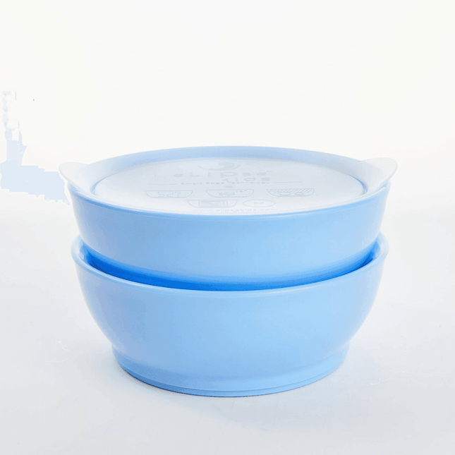 Elipse Kids Spill-Proof Anti-Slip Bowl Stage 3 12oz | Twin Pack with Lid Green-1875027469904515072