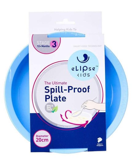 eLIPse Kids Spill-Proof Plate Orange-1875027416397778944
