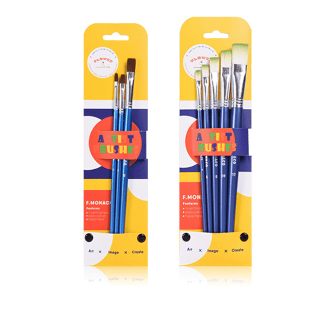 Flower Monaco Artist Brush Set 3 Pcs-1875027526317903872