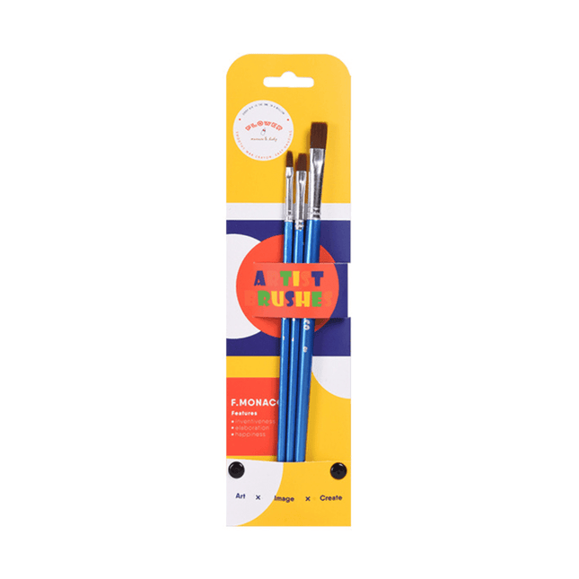 Flower Monaco Artist Brush Set 3 Pcs-1875027526317903873