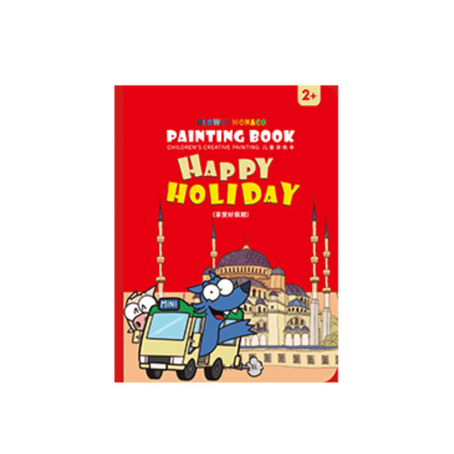 Flower Monaco Colouring Book Happy Holiday-1875027534555516929