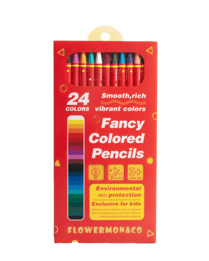 Flower Monaco Fancy Colour Pencils ?Wood Free)-1875027525999136768