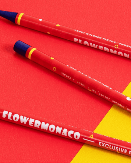Flower Monaco Fancy Colour Pencils ?Wood Free)-1875027525999136774