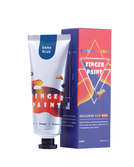 Flower Monaco Finger Paint Dark Blue-1875027528503136259