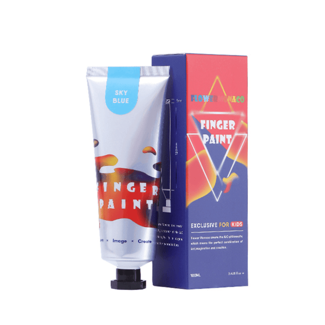 Flower Monaco Finger Paint Blue-1875027527458754565