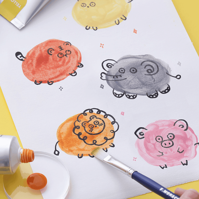 Flower Monaco Finger Paint Set-1875027507015716870