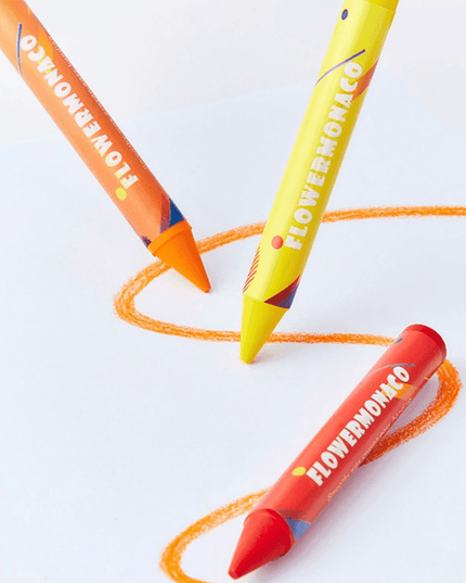 Flower Monaco Palmy Crayons 24 Colour-1875027530143109121