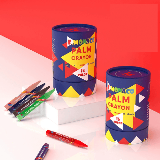 Flower Monaco Palmy Crayons 16 Colours-1875027530323464195