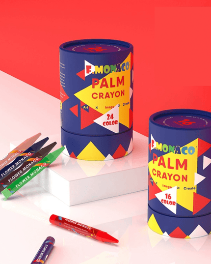 Flower Monaco Palmy Crayons 24 Colour-1875027530143109123