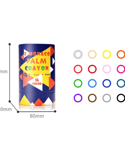 Flower Monaco Palmy Crayons 24 Colour-1875027530143109126
