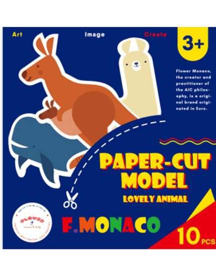 Flower Monaco Paper Cut Model Lovely Animal-1875027532470947840