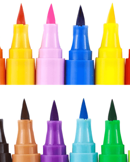 Flower Monaco Taper Head Washable Marker 24 Colors-1875027467891249155