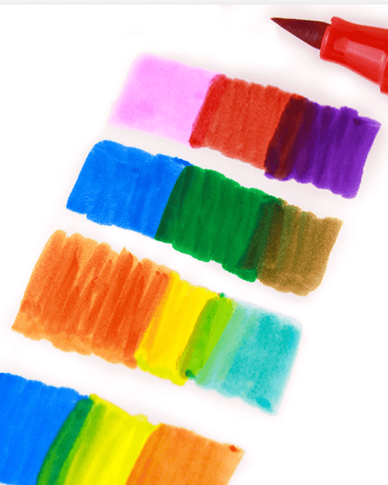 Flower Monaco Taper Head Washable Marker 24 Colors-1875027467891249156