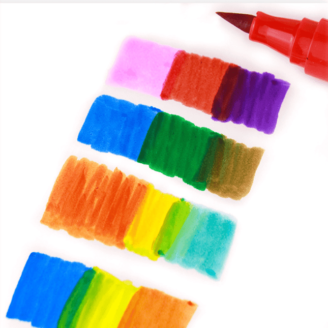 Flower Monaco Taper Head Washable Marker 24 Colors-1875027467891249156