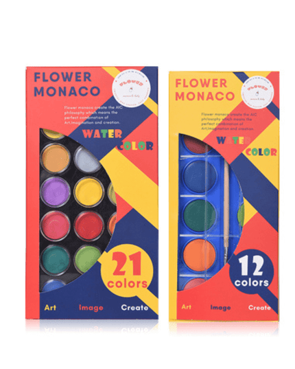 Flower Monaco Water Color 12 Colors-1875027533662130176