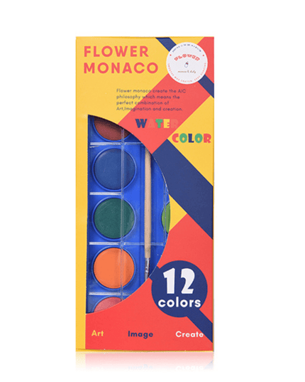 Flower Monaco Water Color 12 Colors-1875027533662130177