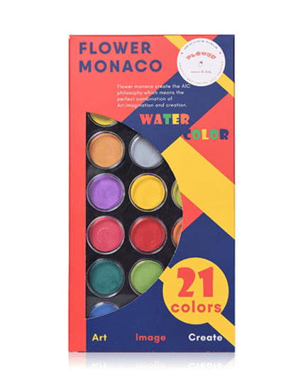 Flower Monaco Water Color 12 Colors-1875027533662130178