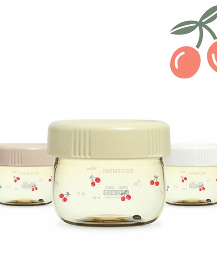 Grosmimi PPSU Baby Food Jar Set-CHERRISH EDITION 150ml-1875027423448403968