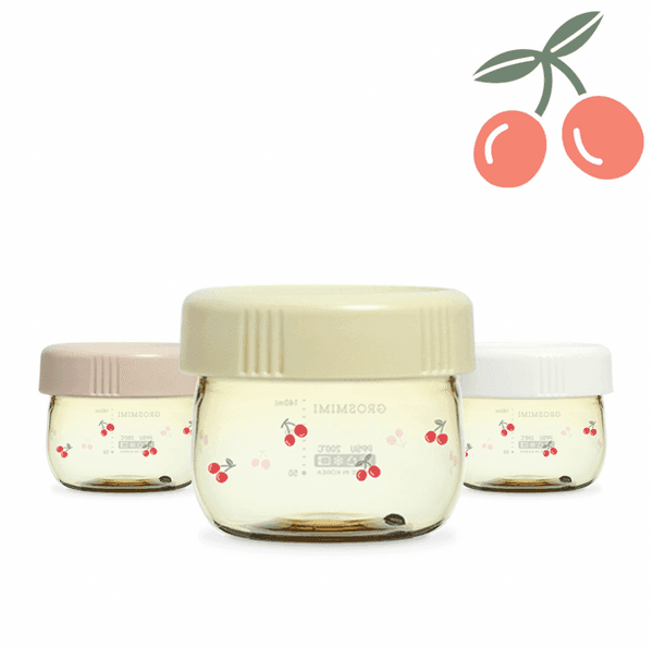 Grosmimi PPSU Baby Food Jar Set-CHERRISH EDITION 150ml-1875027423448403968