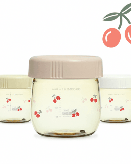 Grosmimi PPSU Baby Food Jar Set-CHERRISH EDITION 150ml-1875027423448403969