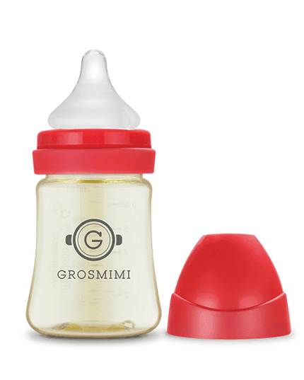 Grosmimi PPSU Feeding Bottle 200ml (Newborn) Pink-1875027459871739904