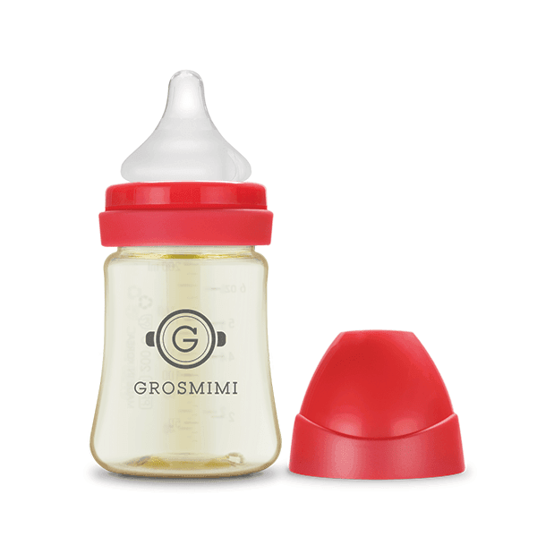 Grosmimi PPSU Feeding Bottle 200ml (Newborn) Pink-1875027459871739904